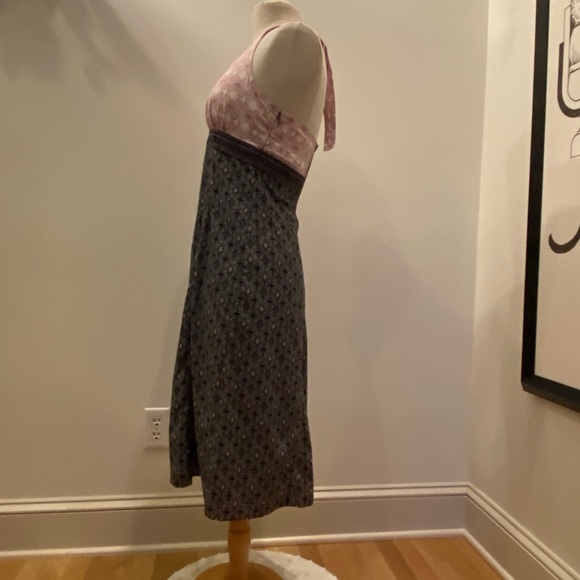 Athleta Womens Halter Tie Dress Purple, Pinks & Grey Patterns Womens Size 12 - Picture 7 of 12